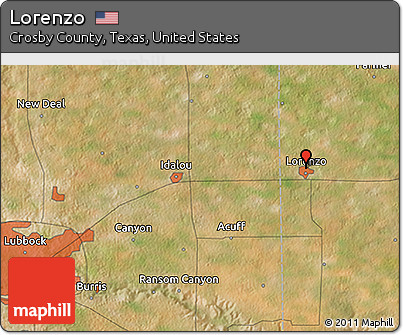 Satellite 3D Map of Lorenzo