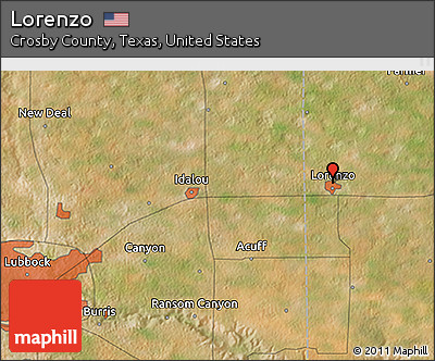 Satellite 3D Map of Lorenzo