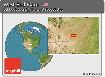 Satellite Location Map of West End Place
