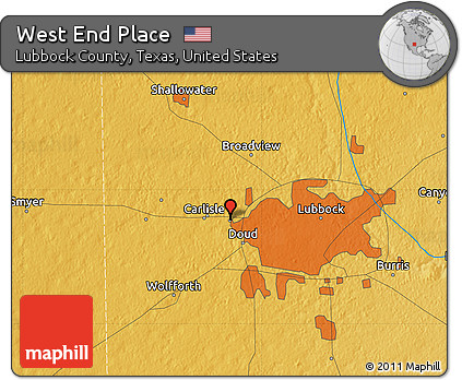 Physical Map of West End Place