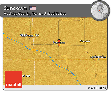 Physical 3D Map of Sundown
