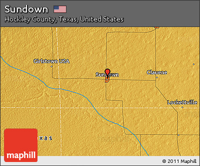 Physical 3D Map of Sundown