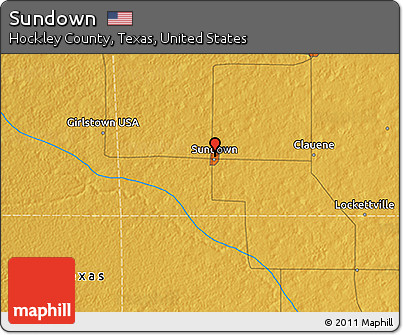 Physical 3D Map of Sundown