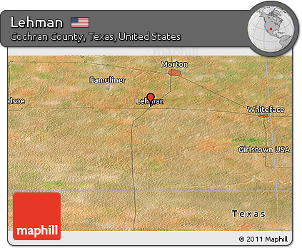 Satellite Panoramic Map of Lehman