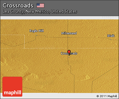 Physical Panoramic Map of Crossroads