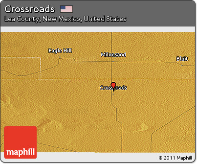 Physical Panoramic Map of Crossroads