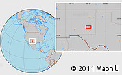 Gray Location Map of the area around 33° 32' 52" N, 104° 28' 29" W