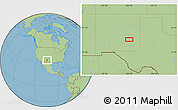 Savanna Style Location Map of the area around 33° 32' 52" N, 104° 28' 29" W
