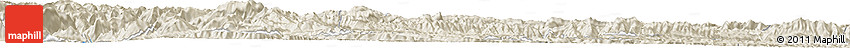 Shaded Relief Horizon Map of the Area around 33° 32' 52" N, 105° 28' 29" E