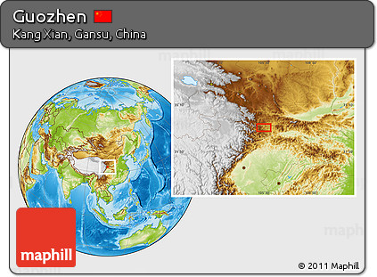 Physical Location Map of Guozhen