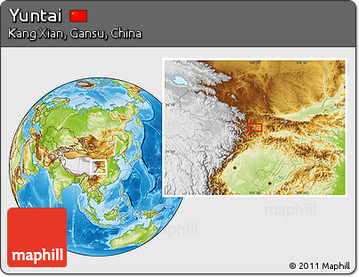 Physical Location Map of Yuntai
