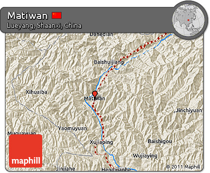 Shaded Relief 3D Map of Matiwan