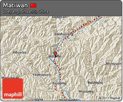 Shaded Relief 3D Map of Matiwan