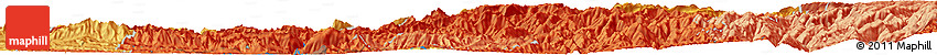 Political Horizon Map of the Area around 33° 32' 52" N, 106° 19' 29" E