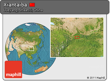 Satellite Location Map of Xiantaiba