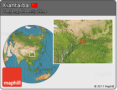 Satellite Location Map of Xiantaiba