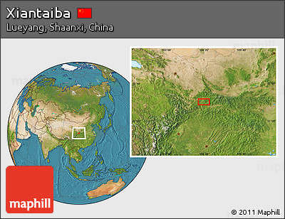 Satellite Location Map of Xiantaiba