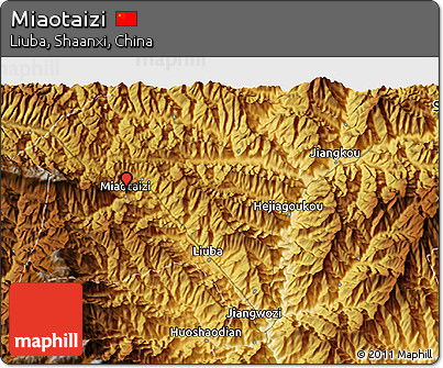 Physical 3D Map of Miaotaizi