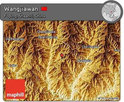Physical 3D Map of Wangjiawan