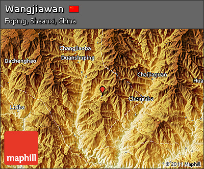 Physical 3D Map of Wangjiawan
