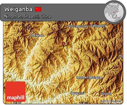 Physical Map of Weiganba