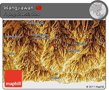 Physical Panoramic Map of Wangjiawan