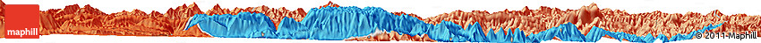 Political Horizon Map of the Area around 33° 32' 52" N, 109° 43' 29" E