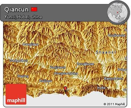 Physical Panoramic Map of Qiancun
