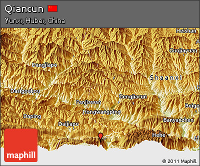 Physical Panoramic Map of Qiancun