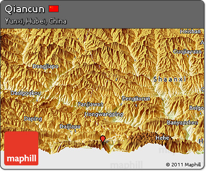 Physical Panoramic Map of Qiancun