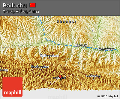 Physical 3D Map of Bailuchu
