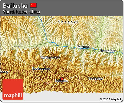 Physical 3D Map of Bailuchu