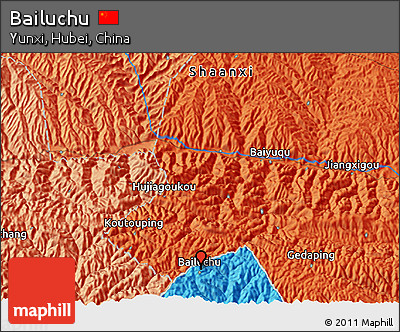Political 3D Map of Bailuchu