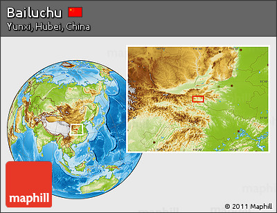 Physical Location Map of Bailuchu