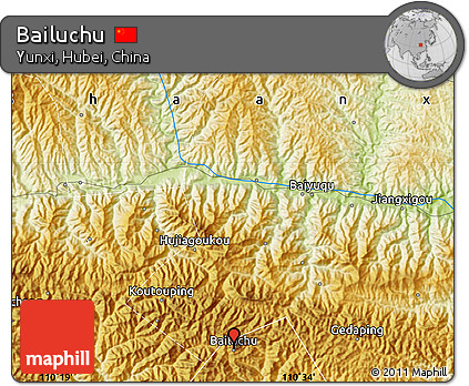 Physical Map of Bailuchu