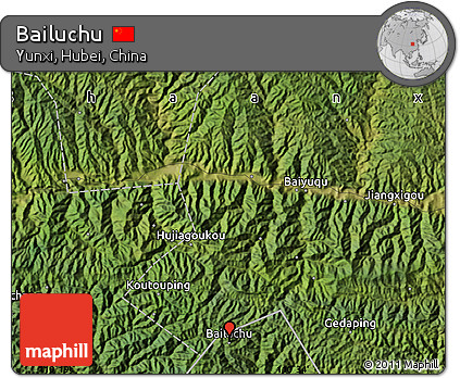 Satellite Map of Bailuchu