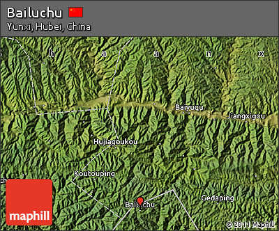 Satellite Map of Bailuchu