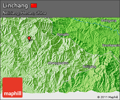 Political 3D Map of Linchang