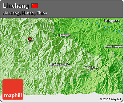 Political 3D Map of Linchang