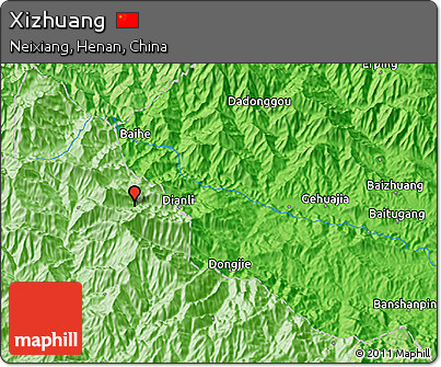 Political 3D Map of Xizhuang