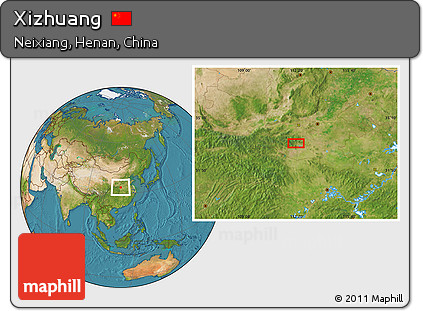 Satellite Location Map of Xizhuang