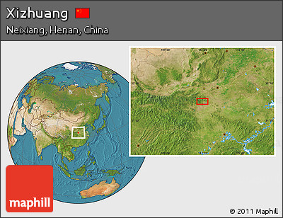 Satellite Location Map of Xizhuang