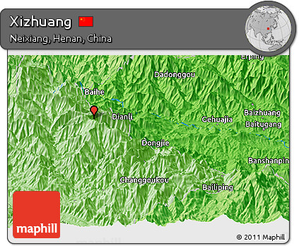 Political Panoramic Map of Xizhuang