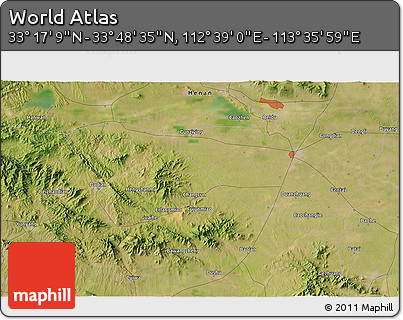 Satellite 3D Map of the Area around 33° 32' 52" N, 113° 7' 30" E