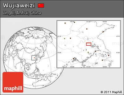 Blank Location Map of Wujiaweizi