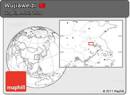 Blank Location Map of Wujiaweizi
