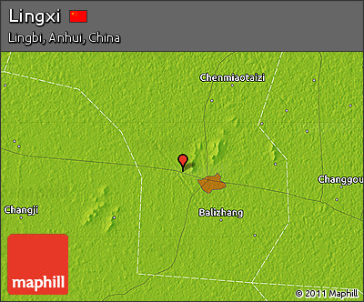 Physical Map of Lingxi