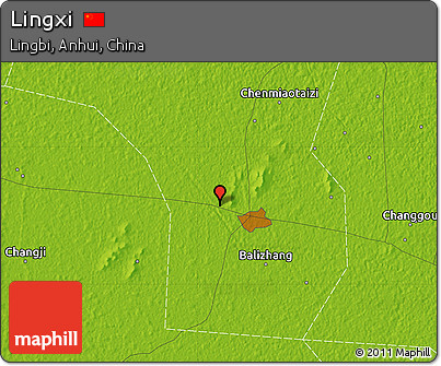 Physical Map of Lingxi