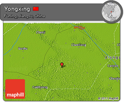Physical 3D Map of Yongxing
