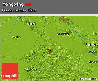 Physical 3D Map of Yongxing
